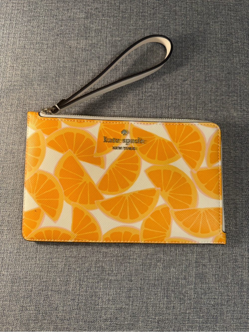 Kate Spade New York Orange Slice Print Wristlet Pouch
